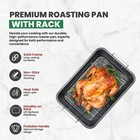 Roasting Pan With Rack 11  X 15  - Non Stick Large X 11     Flat