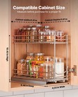 Vevor Pull Out Spice Rack Organizer For Cabinet Slide Out Spice Rack 2 Tier