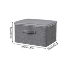 2pcs Fabric Storage Bins With Handles Shelf Closet Basket Organizer Container