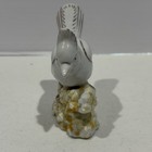 Vintage Japan Porcelain Blue Jay Bird Figurine 4    Hand Painted Mid-century