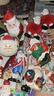Lot Of 34 Vintage All Santa Themed Christmas  Ornaments Mixed Sizes   Styles