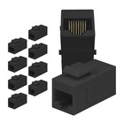 Rj45 Inline Coupler Cat7 Cat6 Cat5 Keystone Female Ethernet Connector 10 Pack