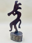 Kokopelli Sculpture Hand Carved Ironwood Fertility Deity Southwest Folk Art 8 5 