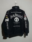 Jack Daniels Unisex Adult Black Embroidered Racing Jacket Nascar Style Formula 1