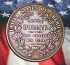 Pattern 1873 Beaded Coronet Trade Dollar Novelty Coin Modern Restrike Token