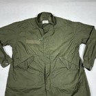 Vtg Military Fishtail Extreme Cold Weather Parka Jacket Shell Mens Medium Green