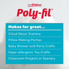 Poly-fil Polyester Fiberfill Stuffing  20lb Box  Bulk  By Fairfield Sale  