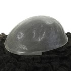 Mens Human Hair Replacement System Afro Curl Poly Skin Toupee Black Hair Pieces