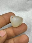 Antique Ancient Near Eastern Old White Agate Stone Intaglio Seal Bead