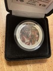 Michael Jordan Chicago Bulls Highland Mint 6 Time Nba Final Champion Silver Coin