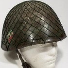 Original Vintage Ww2 Wwii Italian M33 Steel Combat Helmet Italy Eagle Shield Net