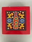 Vintage Huichol Mexican Handmade Beaded Coca Cola Red Box Wooden Folk Art Femsa