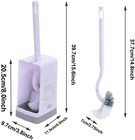 Marbarsse Bathroom Toilet Bowl Brush And Holder  Curved Design Toilet Brush