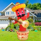 6ft Cinco De Mayo Inflatables Chili Mexican Party Decorations  Blow Up May 5    