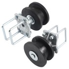  4-pcs  4  Square Post X 2  Square Gate Frame Premium Nylon Cantilever Roller