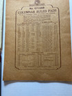 Vintage Columnar  Journal Entry  Graph Lot Of Four Vintage Office Supplies 