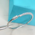 Gifttlfanycometro Collection Hinged Bangle Diamond Bracelet 18k White Gold
