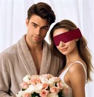 Soft Comfortable Adjustableeye Cover V-shaped Satin Sleep Masks For Women men