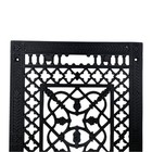 Victorian Floor Register Grate Cast Iron Vent 14  By 9  I D