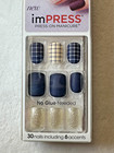 Lot Of 5 - Impress Press-on Manicure Nails - No Glue Needed - 150 Nails - Nib 