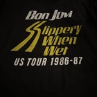 Bon Jovi Slippery When Wet Tour Shirt 86-87 Men   s Large Oop Rare