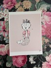 Mermaid Boy Pink Funky Original Doodle Indie Art Print Licensed Signed