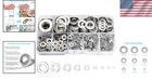 Durable 800 Pcs Stainless Steel Flat Washers Assortment For Home   Factory