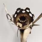 Vintage Abstract Sculpture Metal Brass Flowers Plant Brutalist Expressionist