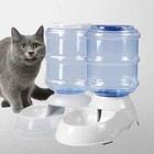 Pet Dog Cat Water Feeder Dispenser Drink Water Gravity Large Bowl