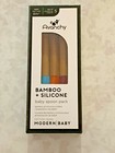 New Avanchy Modern-baby Bamboo And Silicone Baby Spoon Set 5-pack For Weaning
