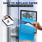 4pcs Magnetic Signs Holder  For 8 5  X 11  Letter  Sturdy Pvc Magnetic Document