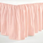 Ruffle Crib Skirt  16  Drop  Pink