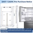 Da97-12609c For Samsung Refrigerator Evaporator Cover Fan Motor And Thermistor