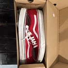 Vans Old Skool Men   s Us 11 Red white Canvas Lace-up Rubber Sole Sneakers