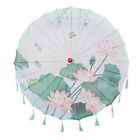 Chinese Art Asian 33  Silk Parasol Umbrella With Tassels For Wedding  Costume