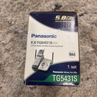 New Sealed Panasonic Kx-tg5431s 5 8ghz Cordless Phone Answering System Nos