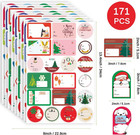 171 Pcs Christmas Gift Tags Stickers Decorations  Name Labels For Present  57 As