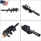 12in X 48in Auger Bit 2 Inch Hex Collar Skid Steer Post Hole Digger Attachment