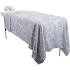 Forpro Premium Designer Flannel 3-piece Massage Sheet Set  Island Tranquility   