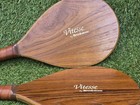 Vintage Vitesse Brookstone Handmade Usa Wood Paddles - 17 5 