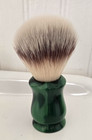 Shaving Brush Malachite-look Resin Handle Hair Synthetic Vie-long New