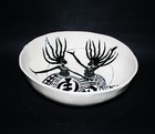 Sculpture Black American Art Ceramic Bowl Sisters Black History 15 dx  h Vtg