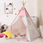 Besrey Teepee Tent For Kid With String Lights   Mat playhouse Tipi Tent pink