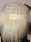 Vtg Woof   Poof 20  Plush Musical Santa Claus    jingle Bells  Shelf Sitter Plaid