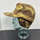 Vintage 80   s Duck Camo Trapper Hat Cap Cabelas Men   s L Usa Hunting Thinsulate