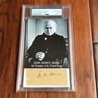 John Quincy Adams   Psa   Autograph Cut Signature Signed President Photo
