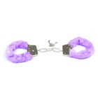 Simple Female Adult Handcuffs In Purple For Costume Theater Reenactment Bedroom