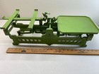 Vintage Cast Iron Balance Scale 15kg     Green Mercantile Store Scale     Antique