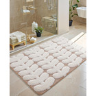 Bath Rug 17x30 Soft Non Slip Absorbent Shower Carpet Mat For Bathroom Floor