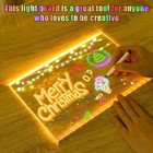 Acrylic Dry Erase Board With Light 11 8       X 7 9        Led Drawing Board For Kids